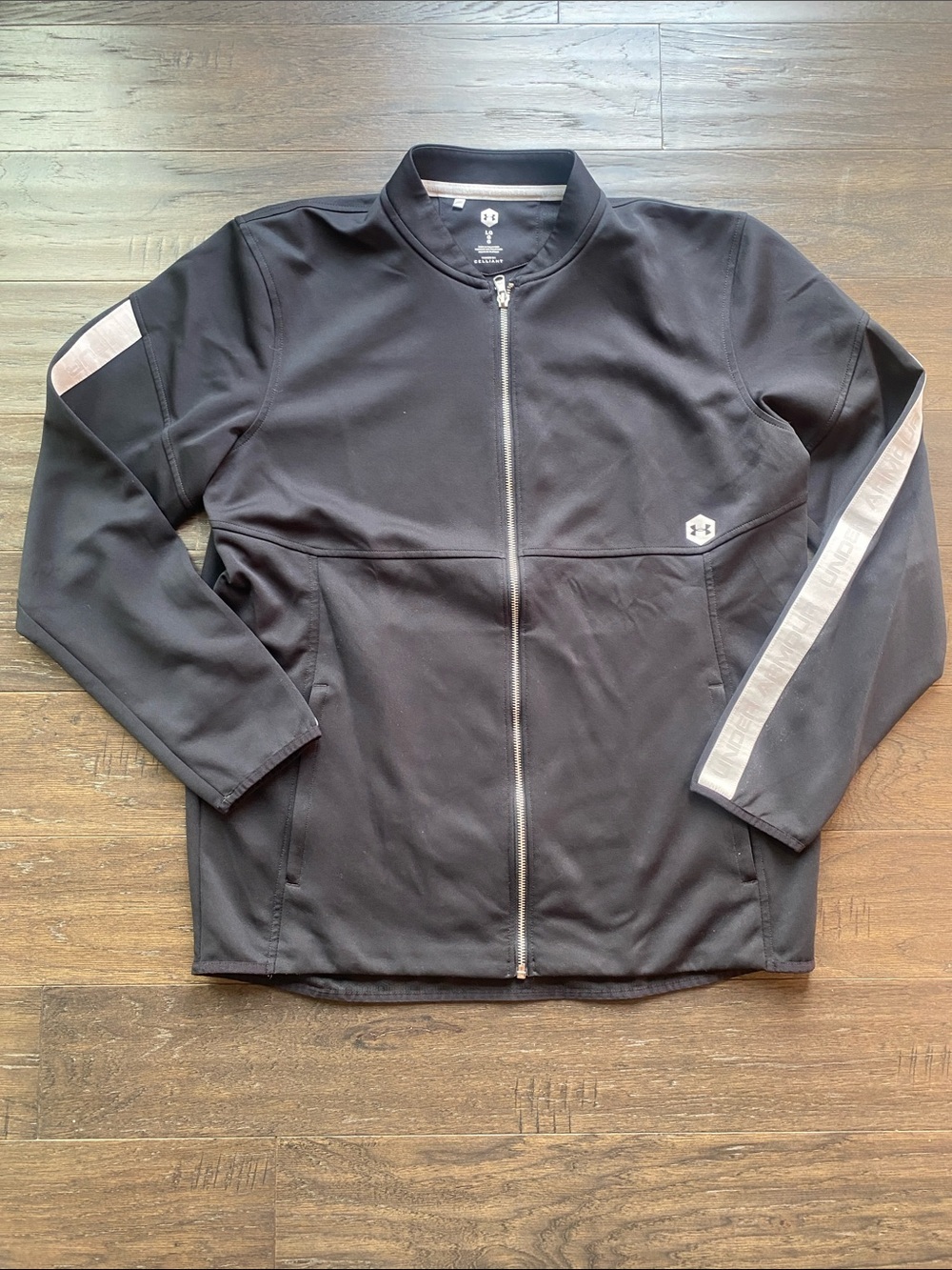 Under Armour Lightweight Full-Zip Shirt Jacket Mens Sz Large Black